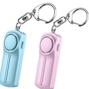 130dB Self-defense Keychain Alarm w/LED Light